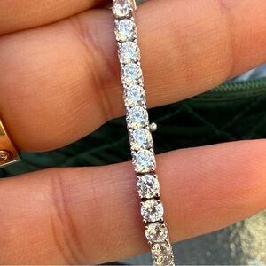 Sterling Silver CZ Tennis Bracelet 925 – Sparkling Cubic Zirconia Bracelet